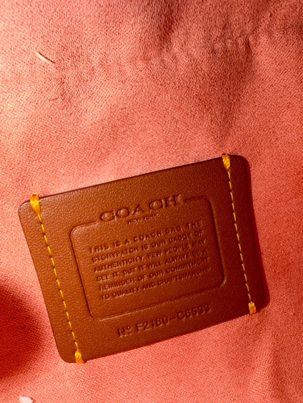 Coach Pink Quilted Leather Belt Bag - Picture 7 of 9